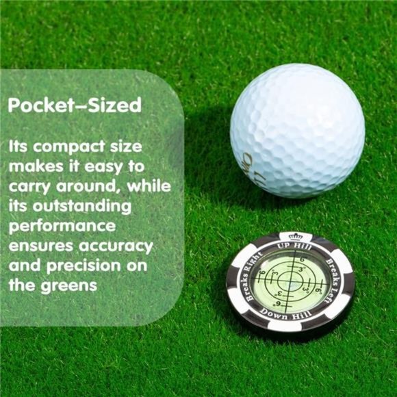 Golf Hat Clip Ball Marker with High Precision Green Reading Aid For Men - Picture 5 of 8